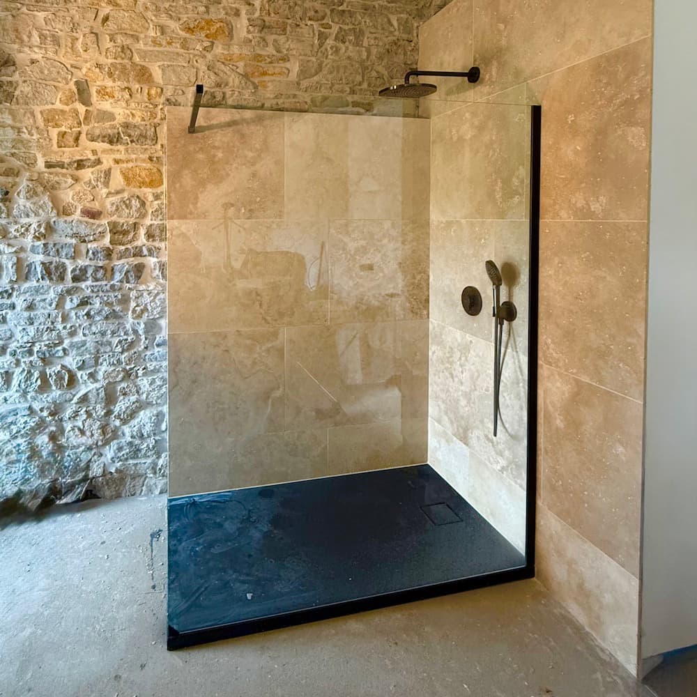 Projet travertin — douche